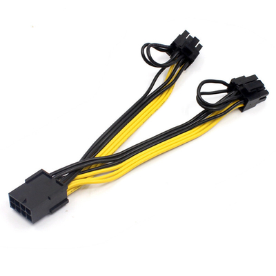 Bergmann-Parts 8 Pin Psu Cable 2 PCIE 8p Asic Hafen 18 AWG-Lehredraht