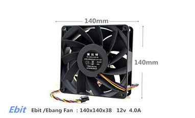 Qualität  Ebit Ebang E12 44t Avalon 1066 50t Asic Miner Cooler Cooling Fan For Mining Rig 12V 4.0A usine